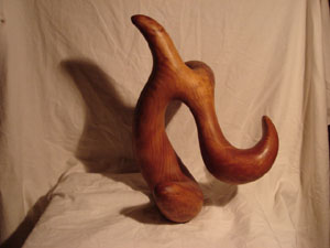 Sculpture sur bois de Taoufik Méchati