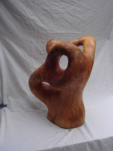 Sculpture sur bois de Taoufik Méchati