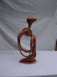 Sculpture sur bois de Taoufik Méchati
